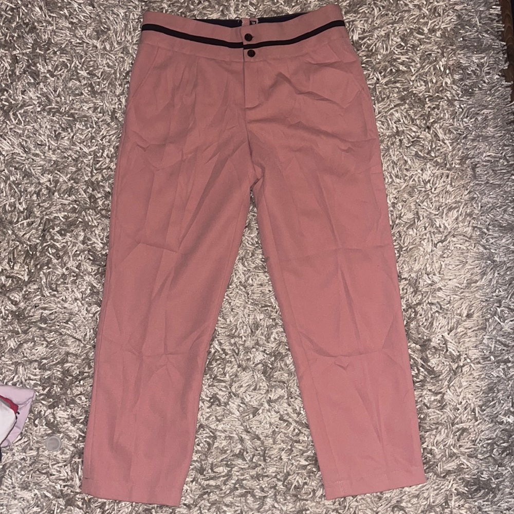 Pink and navy business slacks